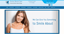 Desktop Screenshot of encinodentistoffice.com