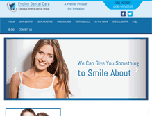 Tablet Screenshot of encinodentistoffice.com